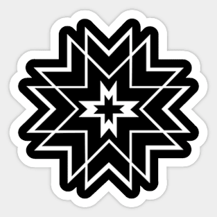 Geometric star, sacred geometry Sticker